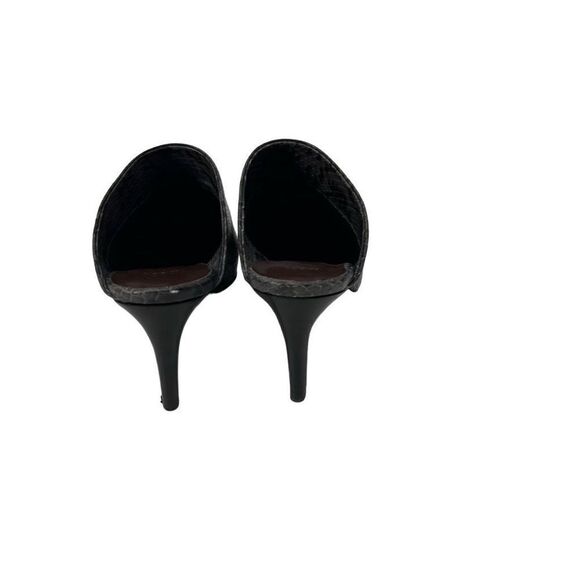 Revolve Hazy Albany Mule Ayers Degrade Gray Snakeskin Print Pointed Toe Heels 5 - Picture 5 of 7